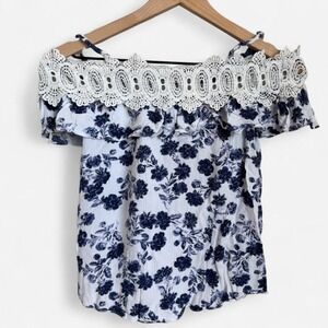 BCX Off The Shoulder Top Gorgeous Effortless Summer Style Blouse Shirt